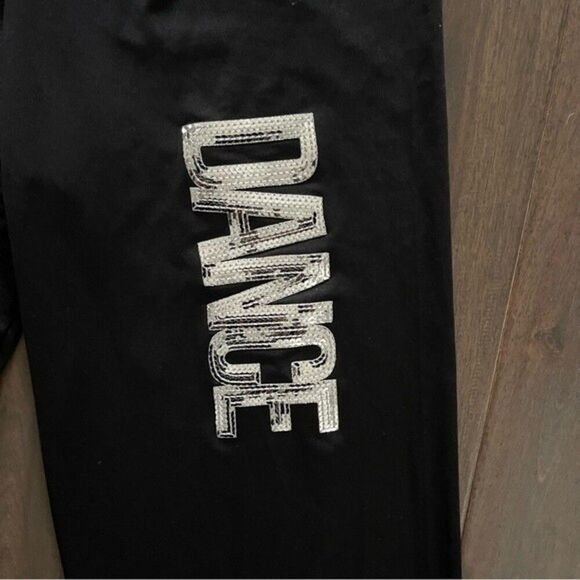 Stars Dancewear Black with Silver Sequin DANCE Pants XL NWT - Picture 2 of 6